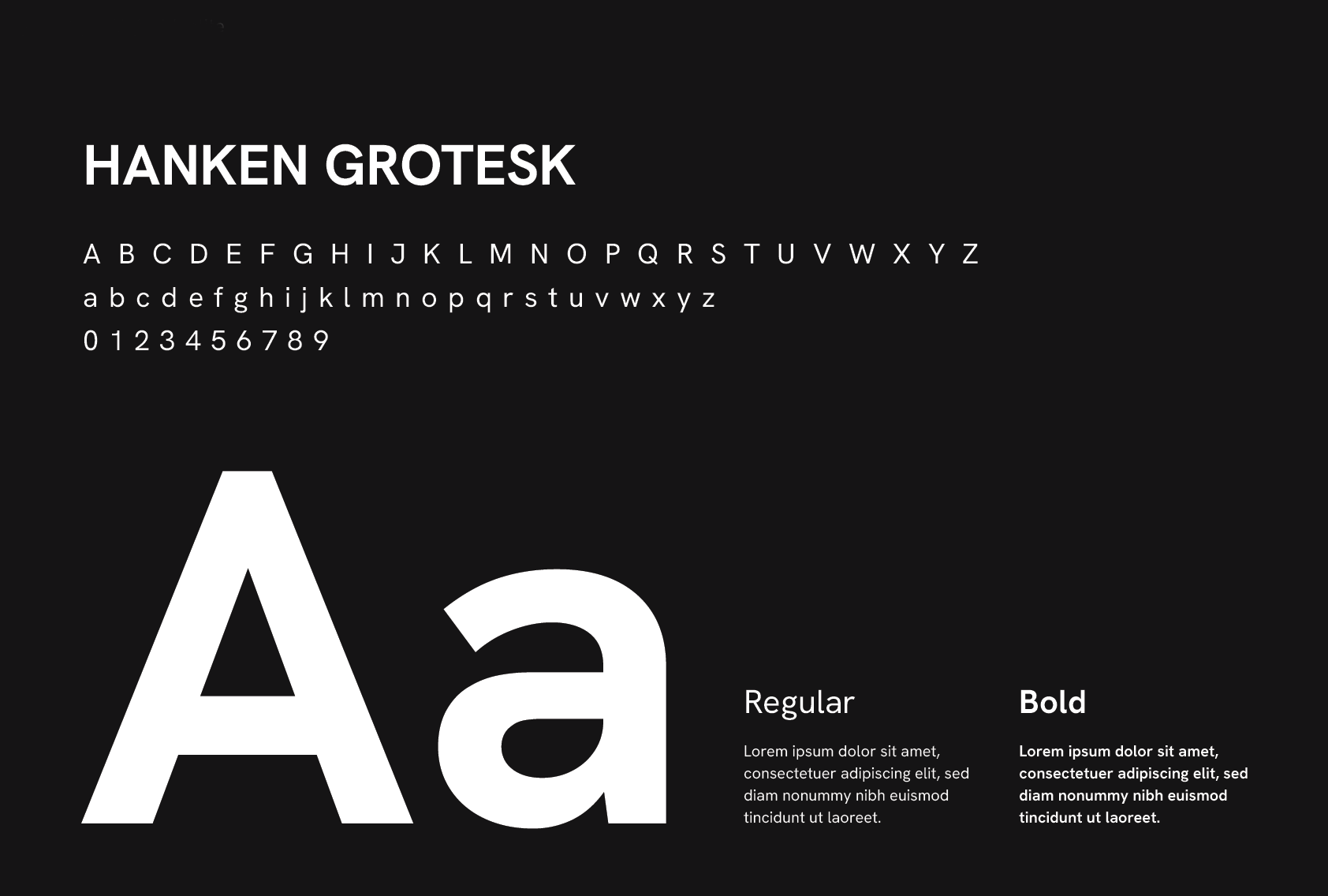 Typografia – Hanken Grotesk